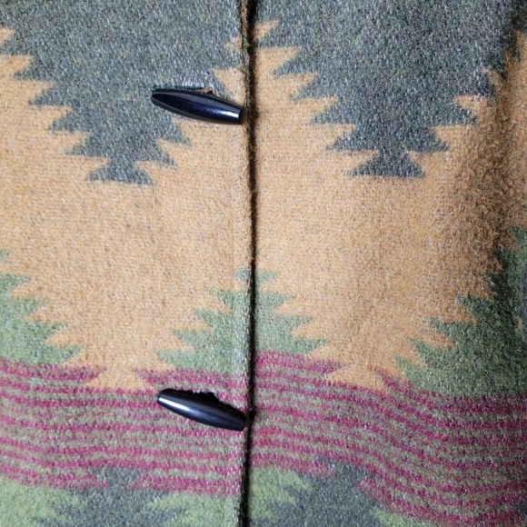 Russell Scott Vintage Rustic Boho Winter Coat Hooded Rustic Woodsy Lodgecore M - Picture 4 of 12